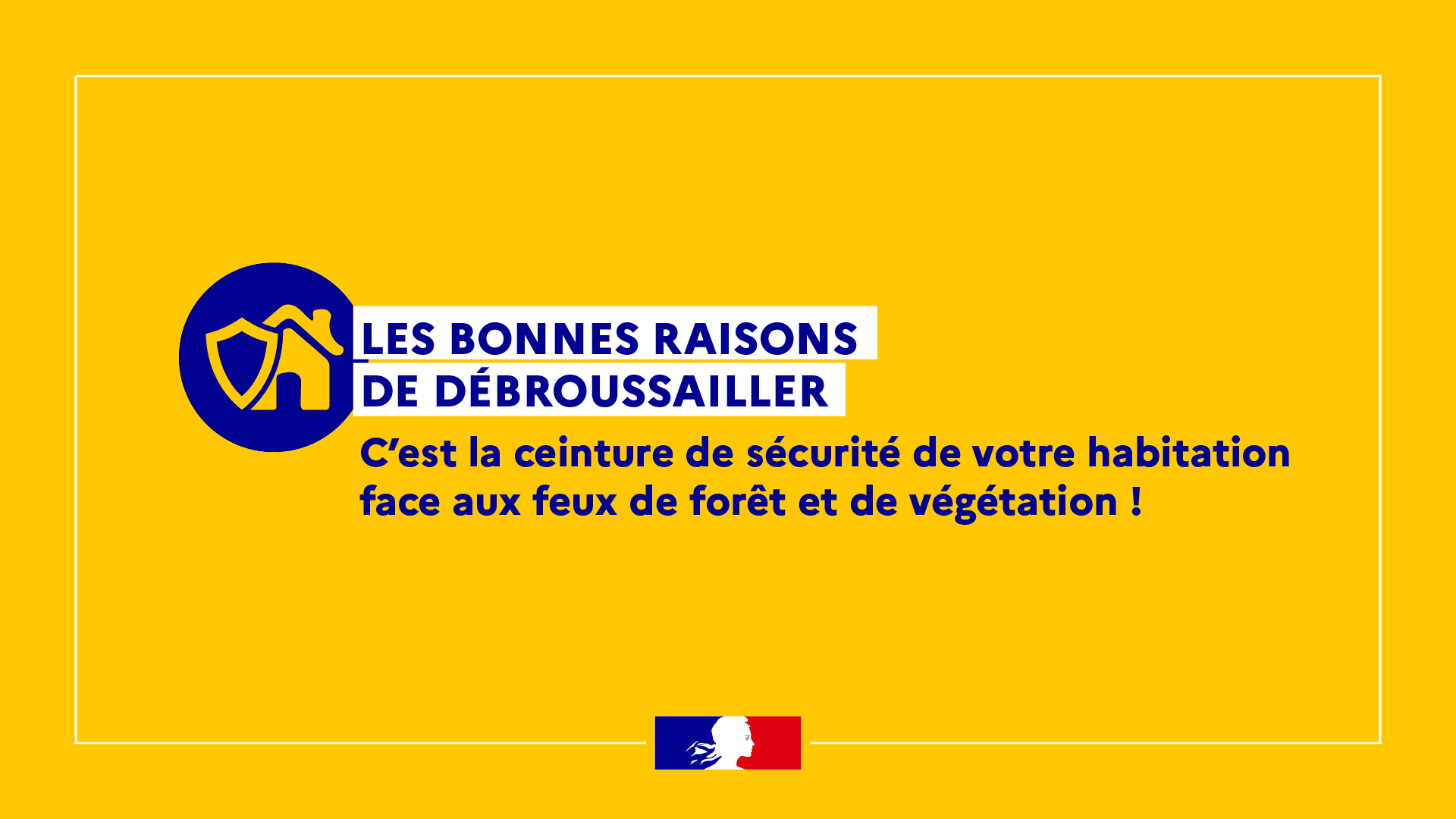 Page d'accueil du fascicule sur l'obligation de débroussaillement